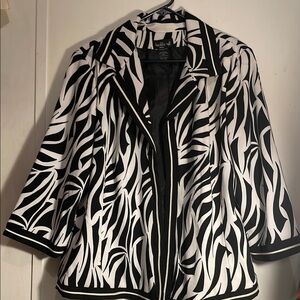 Jacket & Skirt,Black and White